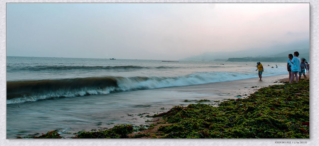 海滩黄昏 摄影 张学武