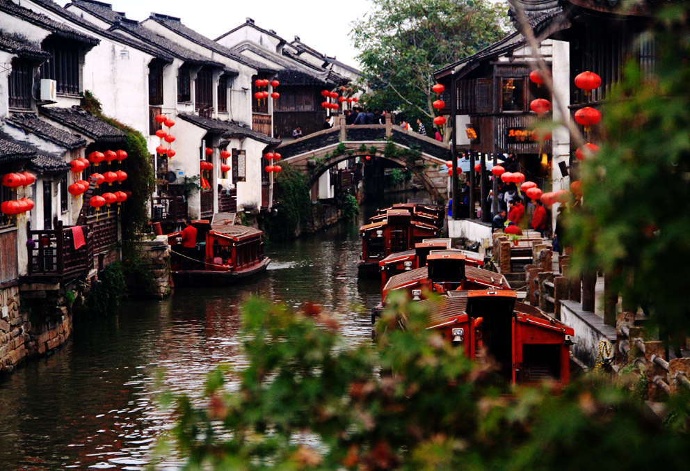 烟雨苏州 摄影 红绿兰黑白灰