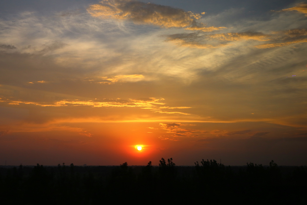 夕阳 摄影 天上来