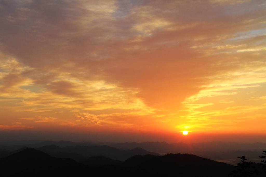 夕阳 摄影 青山绿水2