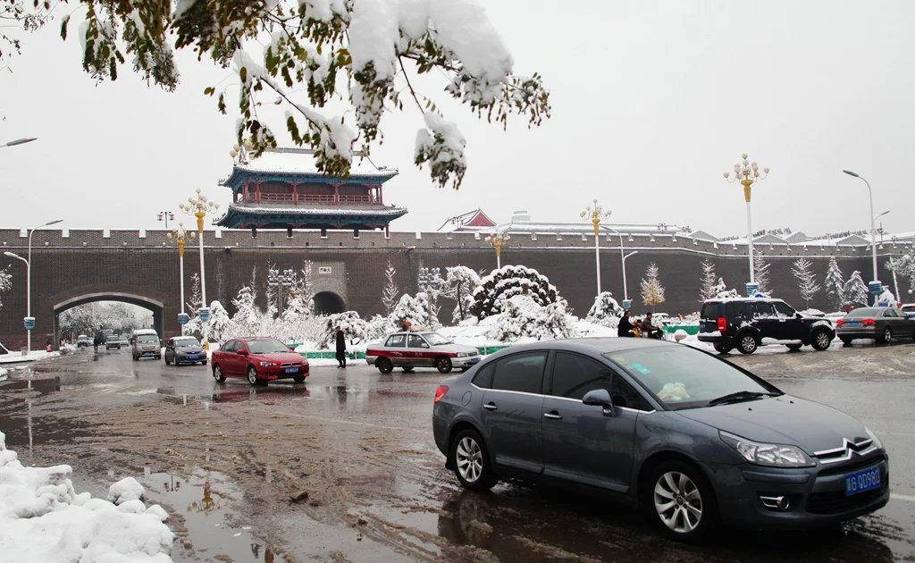 古城冬雪 摄影 泥河湾