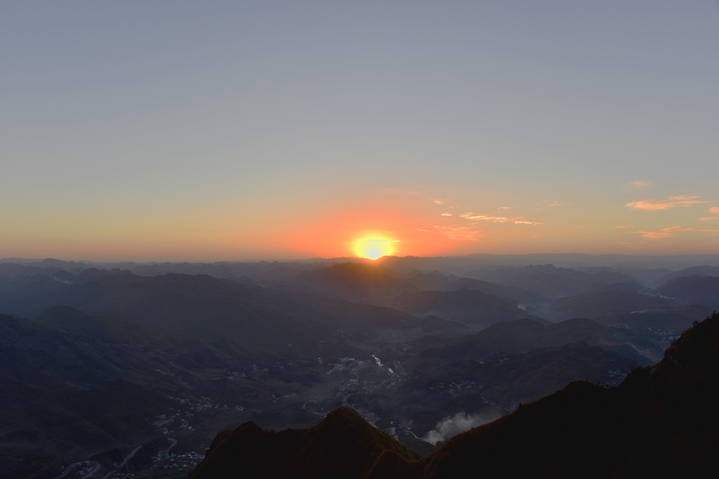 日落西山 摄影 一指江山