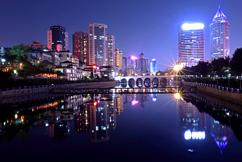 贵州风采（七十六）南明河夜景 摄影 边疆