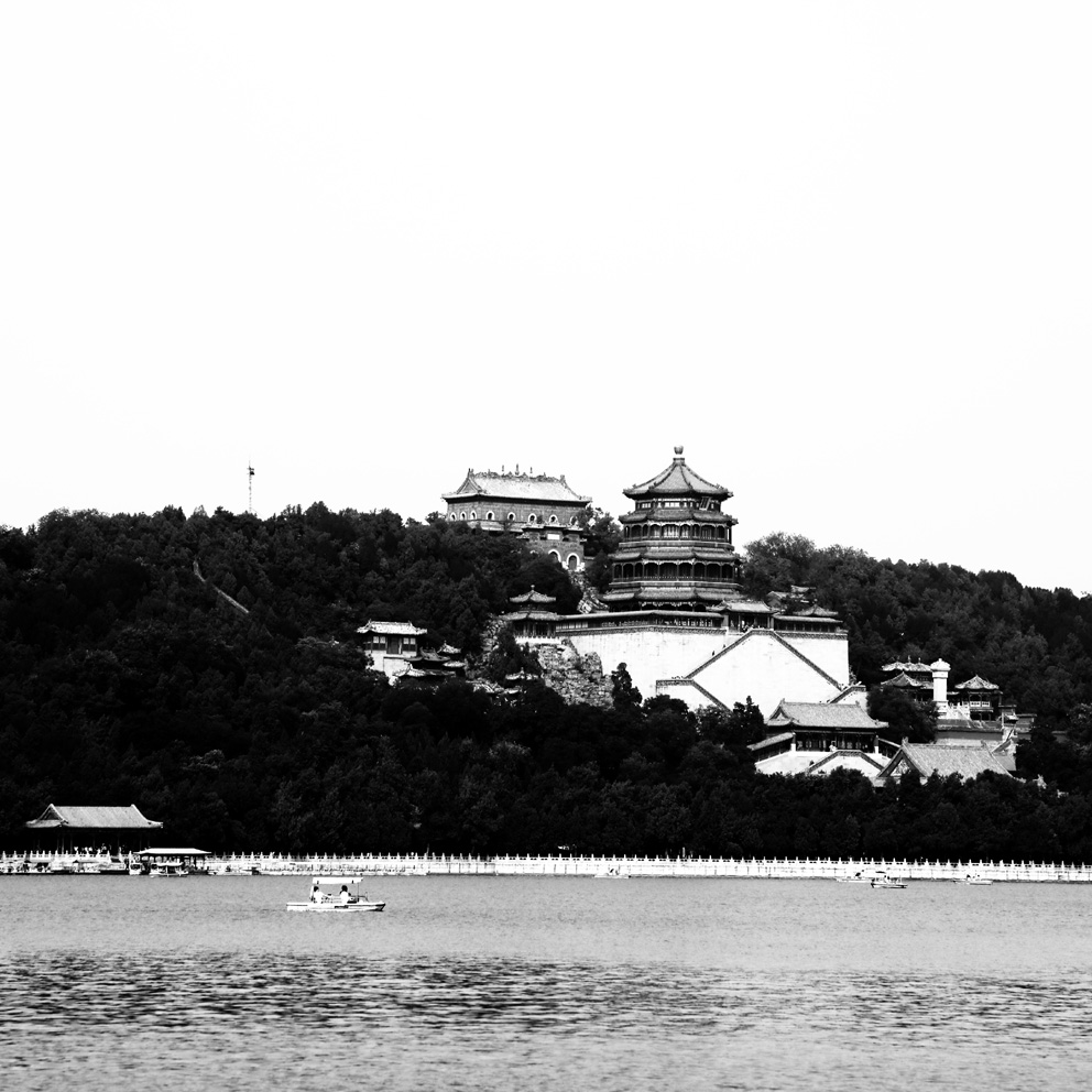 怀旧颐和园 摄影 红绿兰黑白灰