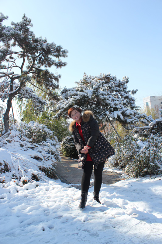 女人与雪 摄影 采怜王子