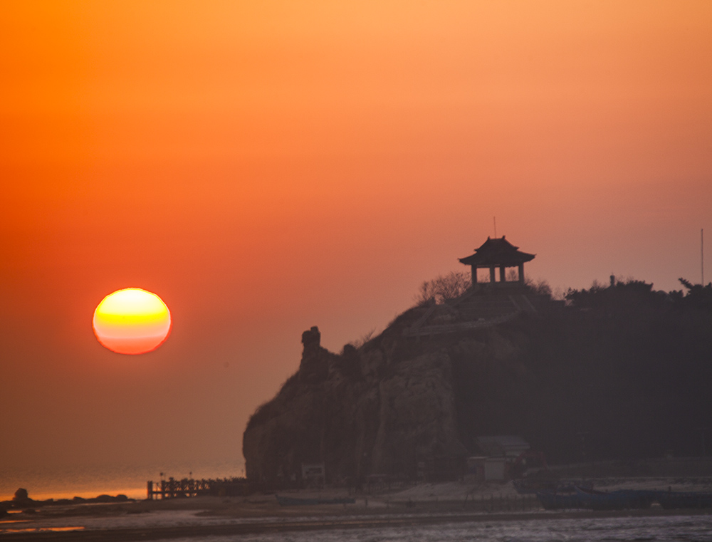 湿地日出1 摄影 鹤令长青