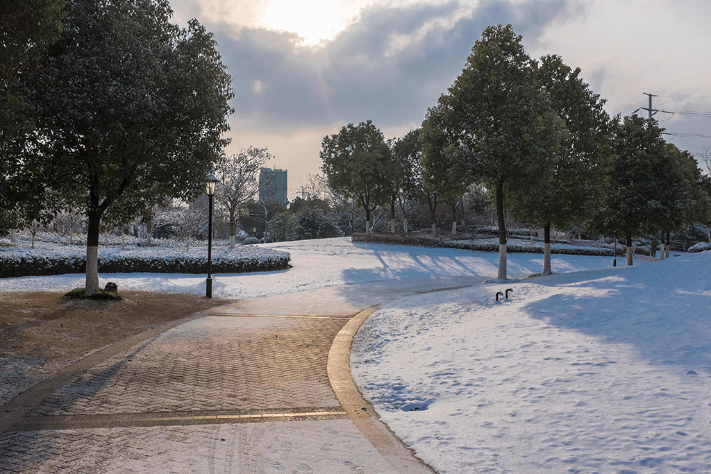 2016年第一场雪 摄影 孤独的行路人