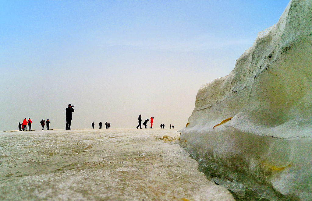 北戴河的冰 摄影 一片空白