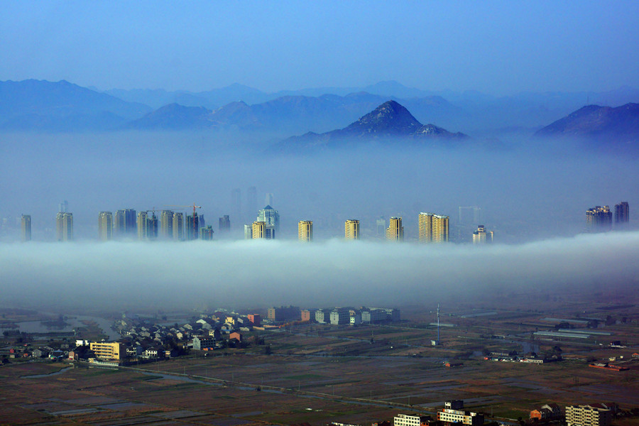 雾中的瓯南大地 摄影 流浪尘世