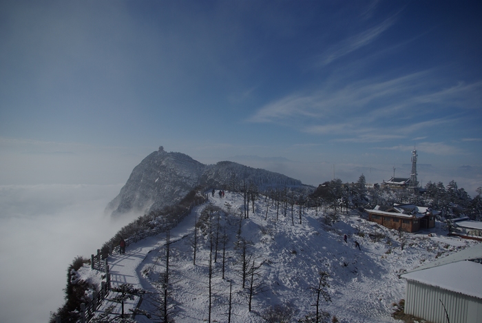 峨眉山雪景 摄影 任意飞翔的鱼