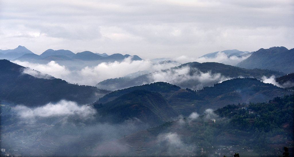 高山云雾 摄影 一指江山