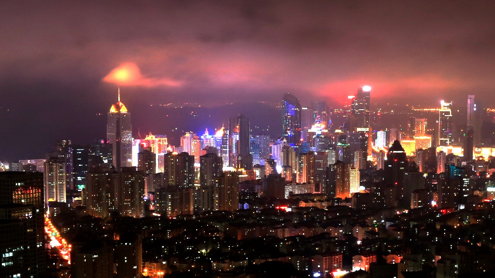 青岛的夜晚 摄影 青岛老人头