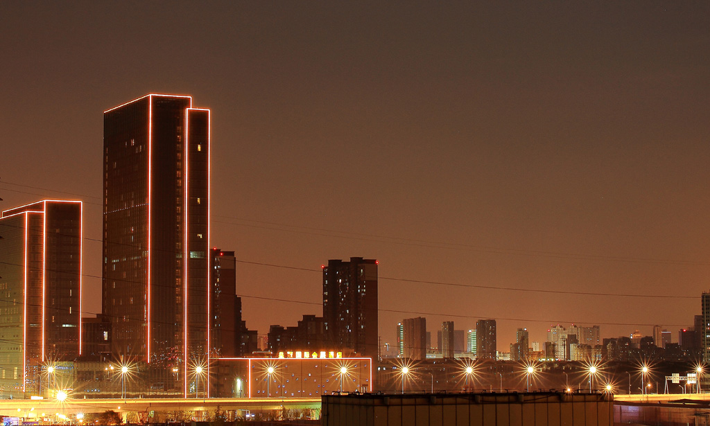 昆山城郊的夜景 摄影 阳澄摄徒