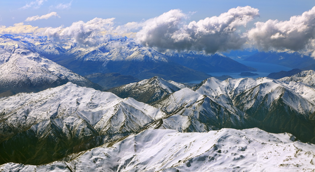 俯视南阿尔卑斯山 摄影 ausphoto