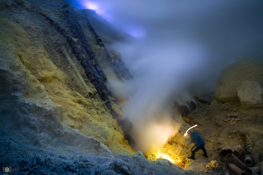 Blue Fire II Mt Ijen,East Java 摄影 chookia