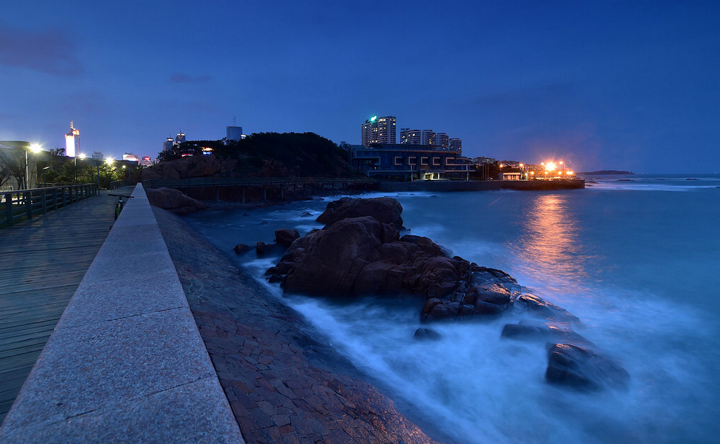 青岛的海滨夜色 摄影 qdzp