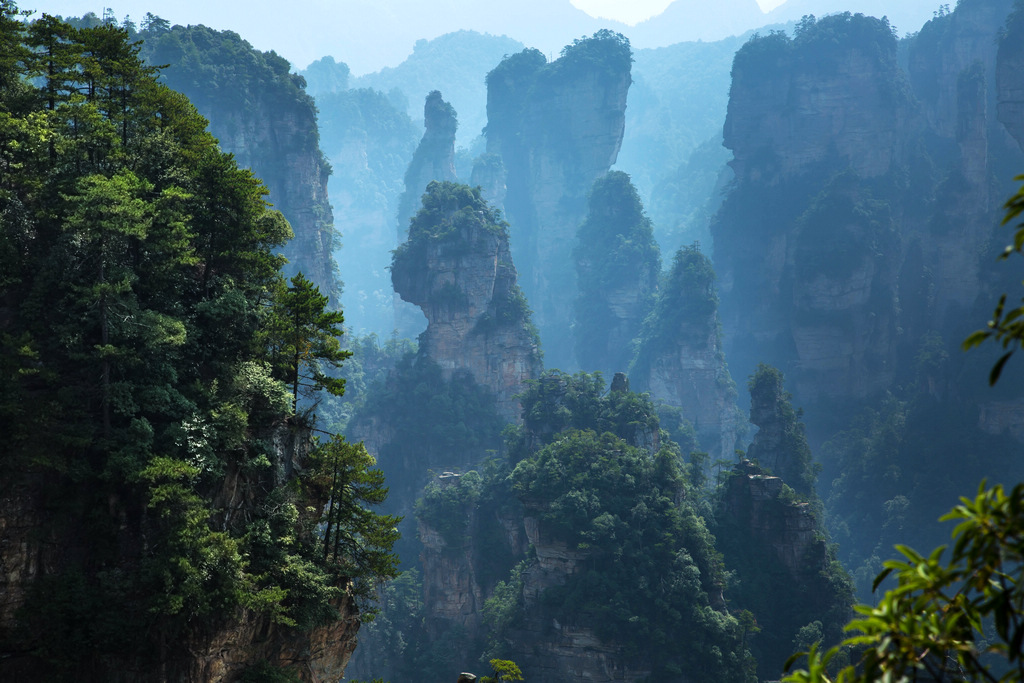 张家界景色 摄影 云之山峰