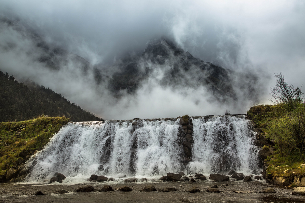 毕棚沟景色 摄影 云之山峰