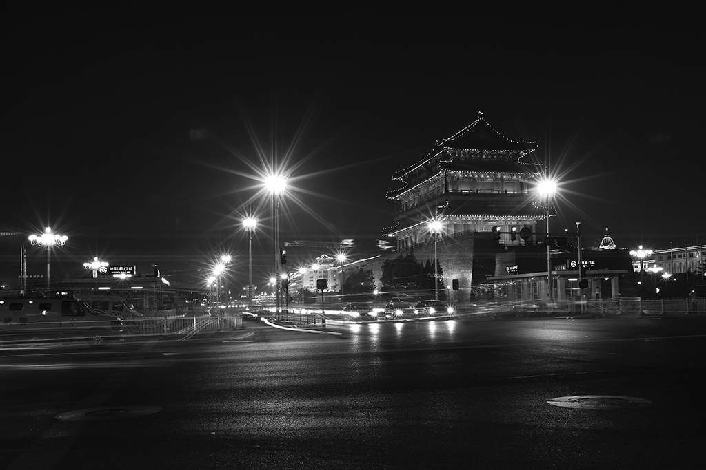 夜拍前门 摄影 天上来