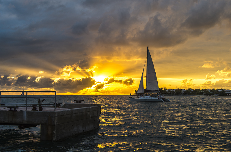 加勒比海日暮 in Keywest, Miami, 摄影 wjp29