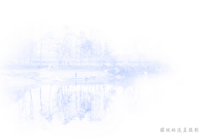 岸边 摄影 朦胧的淡蓝