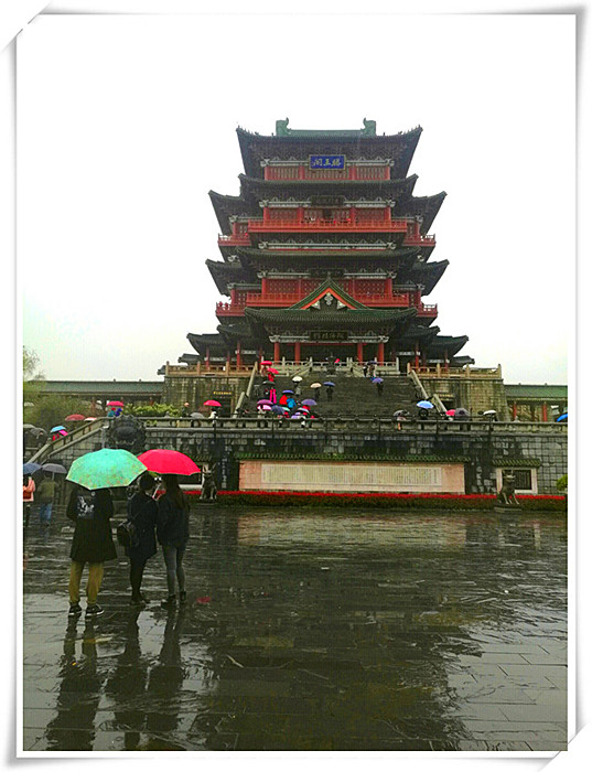 2017年风景；103，雨中的腾王阁 摄影 山中树叶