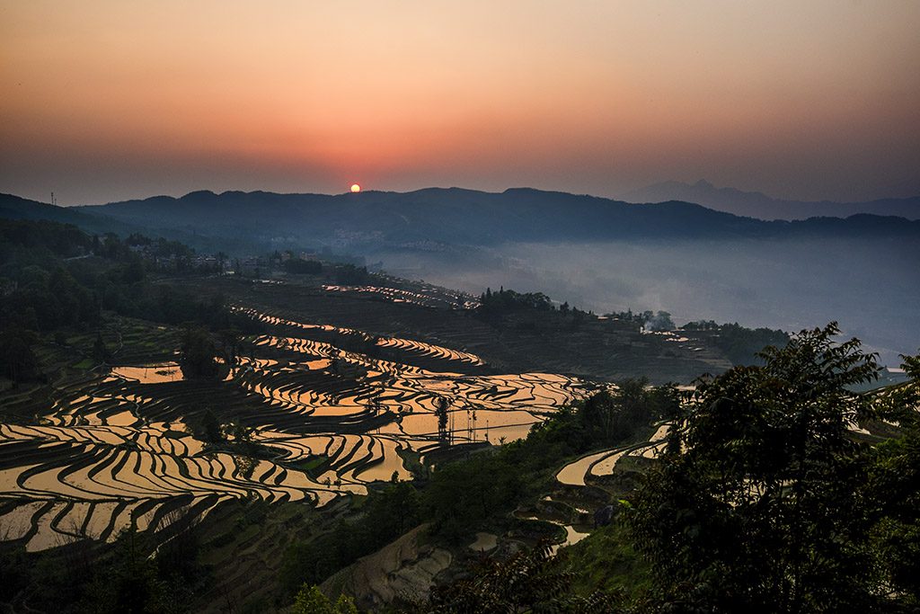 乡村暮色 摄影 yangguanga