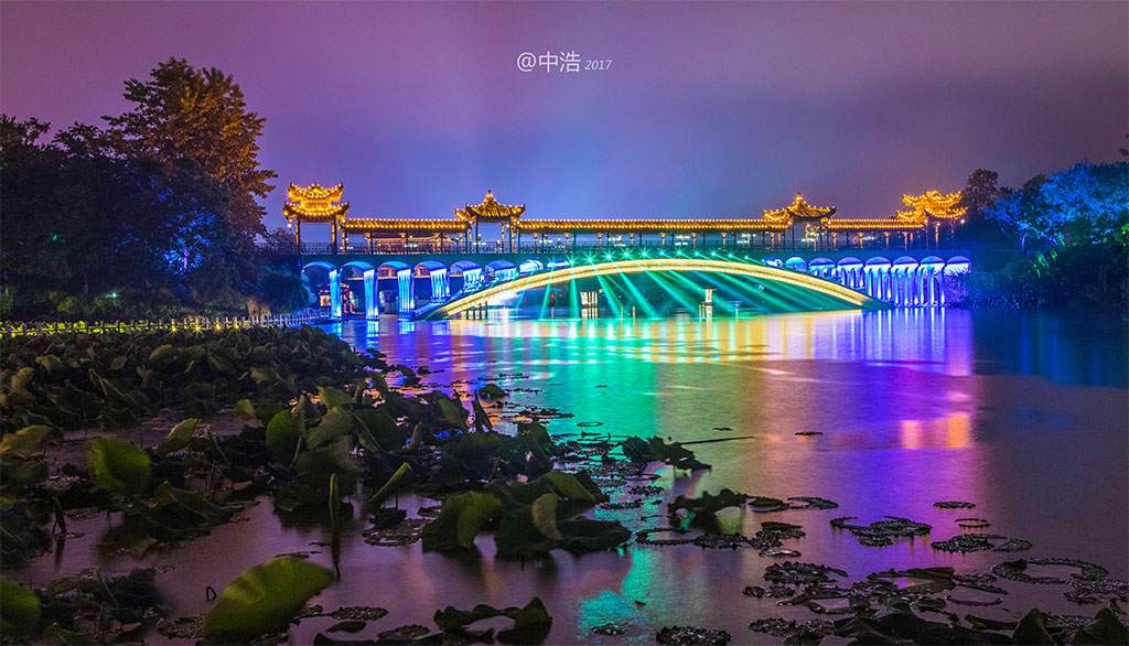 夜色廊桥 摄影 中浩