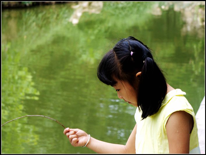 钓 摄影 草原彩云飞