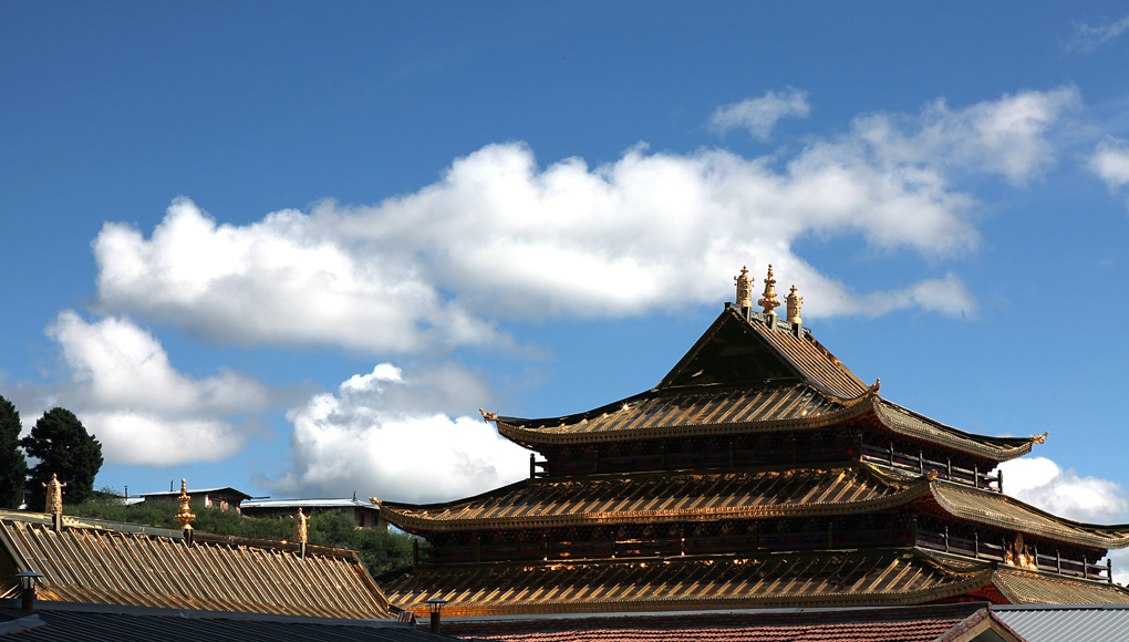 祥云瑞照郎木寺 摄影 色影难求