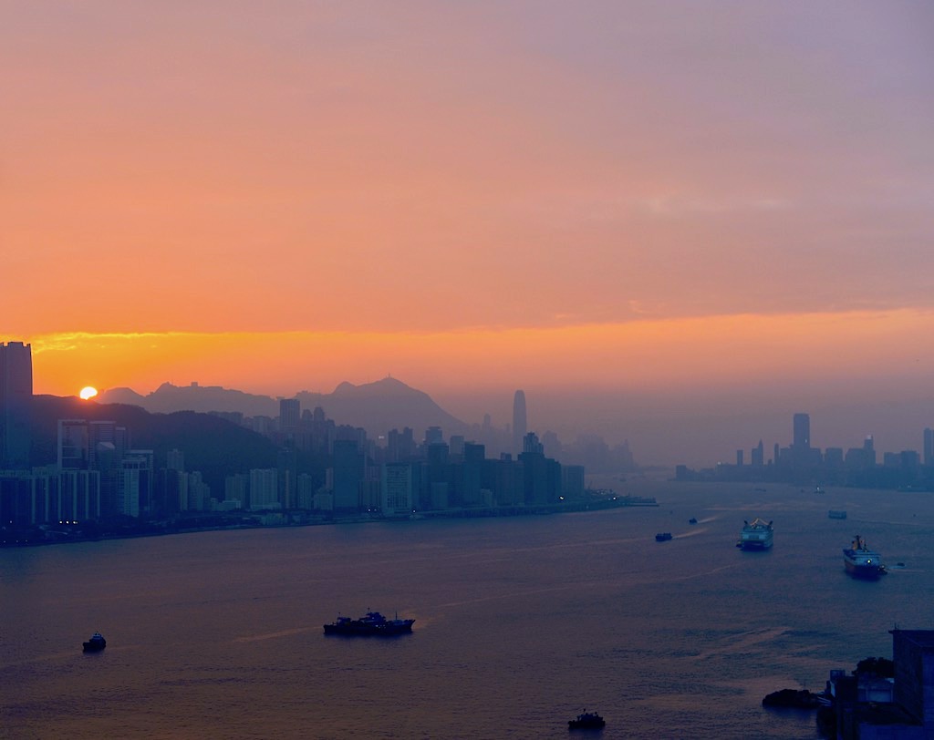 夕陽維港 摄影 楊戍子