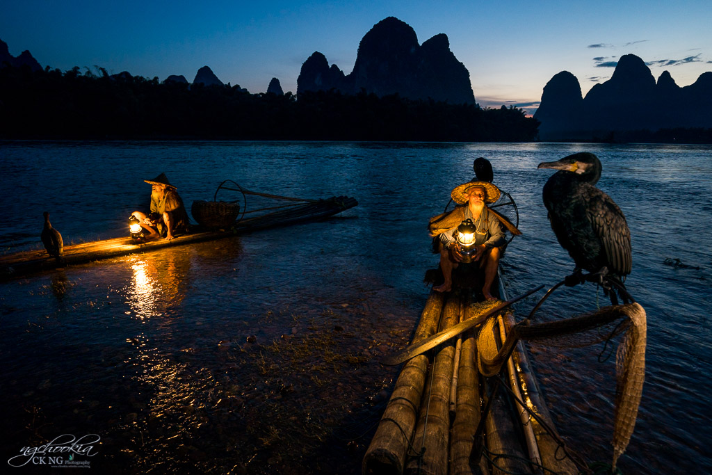 Mr Cormorants of Guilin II 桂林漓 摄影 chookia