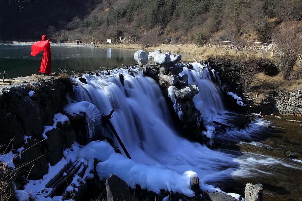 冰雪小瀑    4 摄影 冰之炫