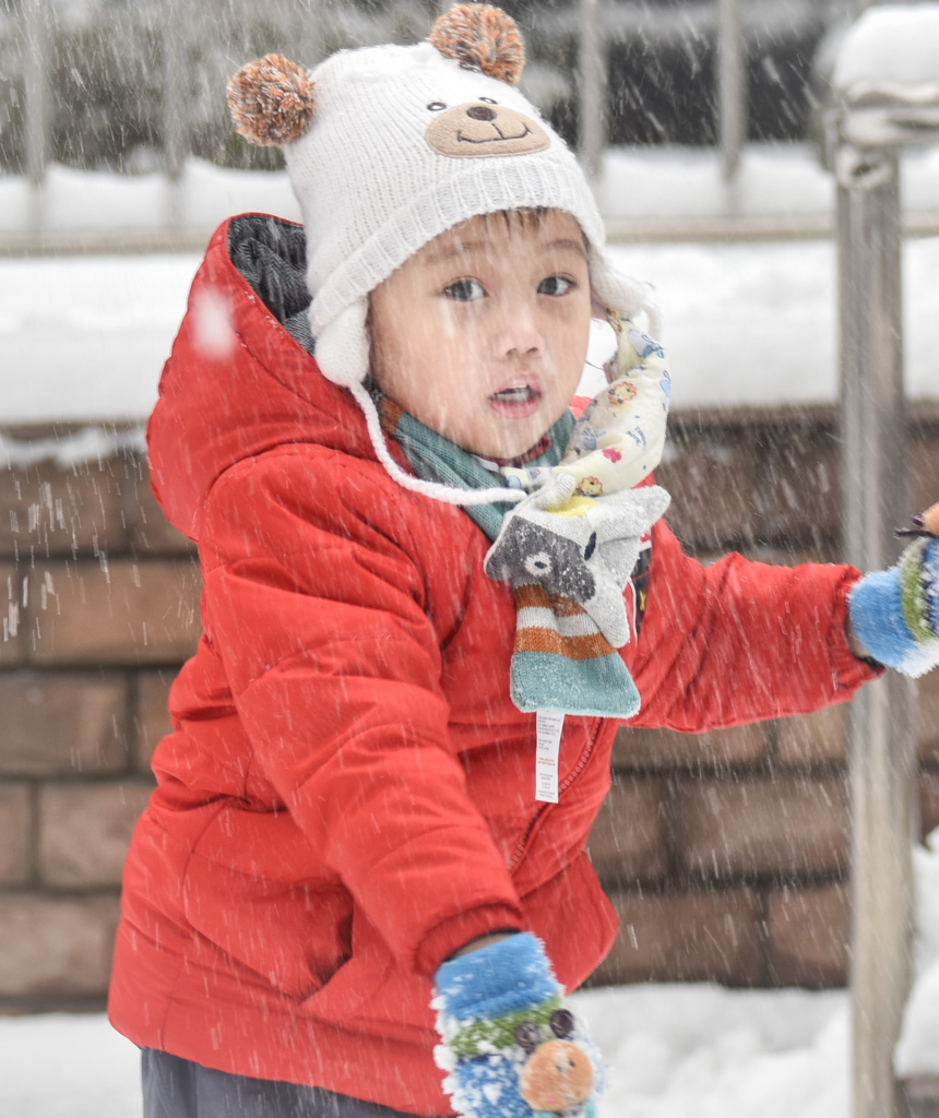 玩雪的儿童 摄影 yangguanga