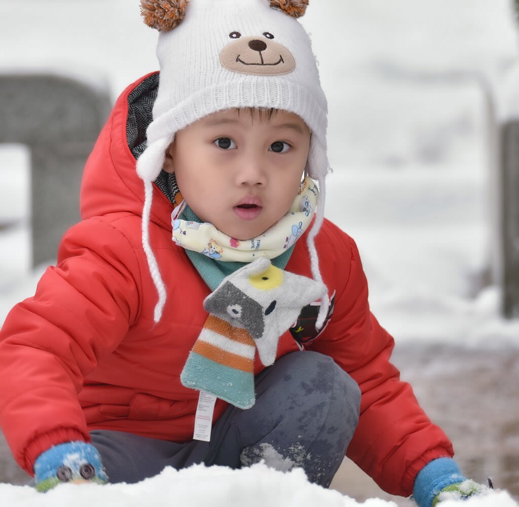 玩雪的儿童 摄影 yangguanga