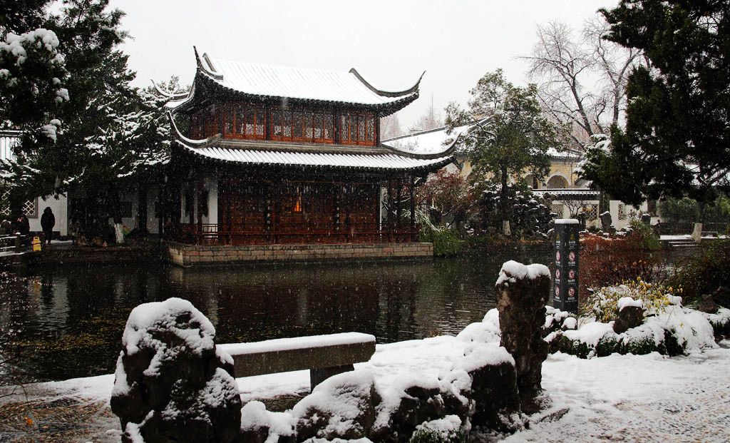 南京第一场雪（5）雪花飞 摄影 易胆小