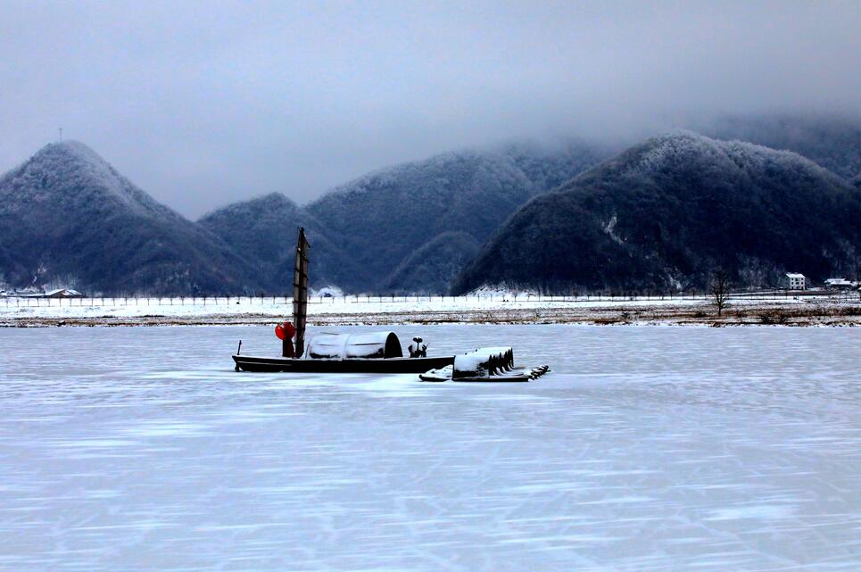 九湖雪景 摄影 于搏