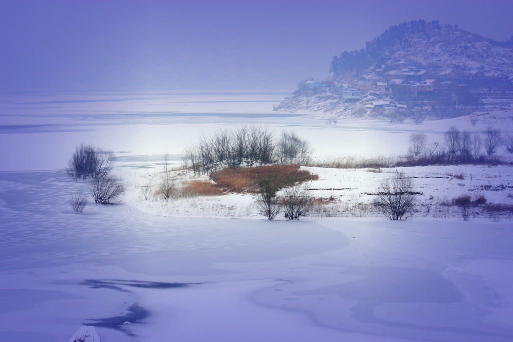 青岛崂山水库-雪景 摄影 过了