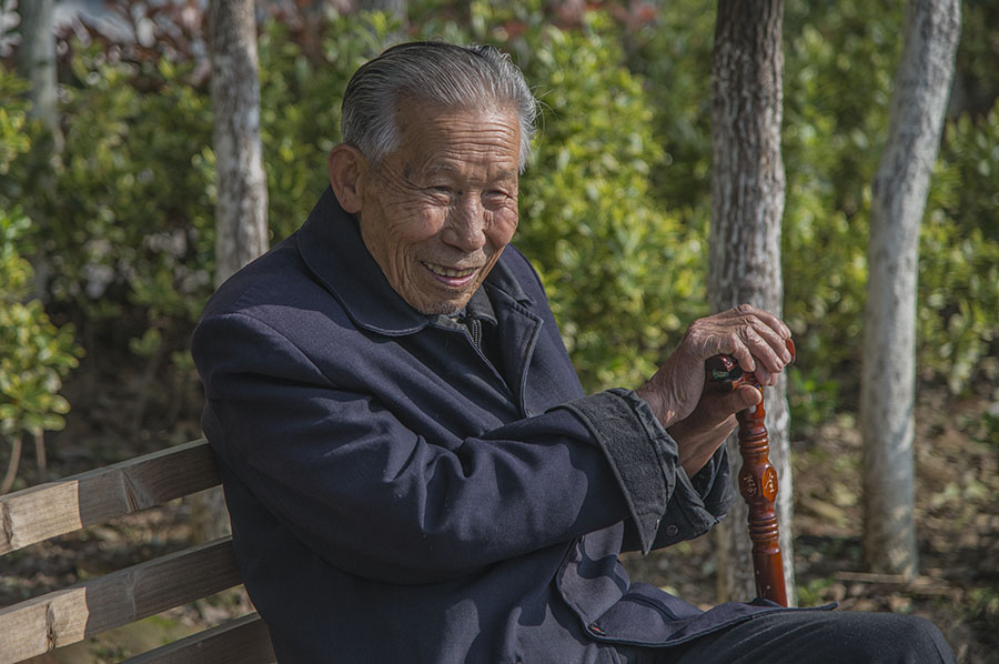 幸福老人白松龄 摄影 时颖