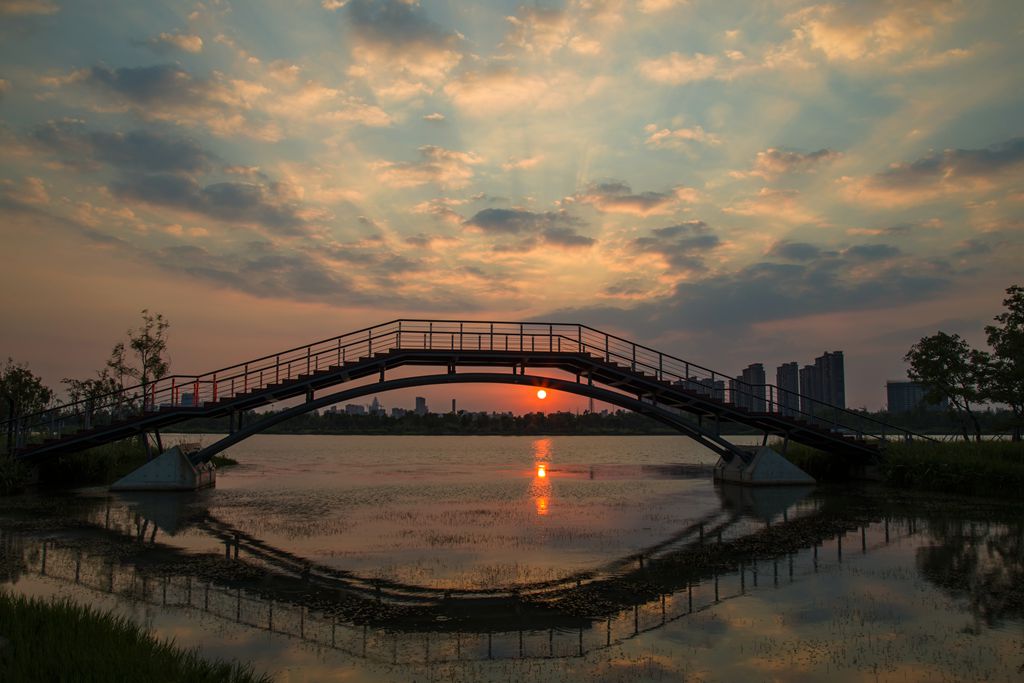 鹃湖夕照 摄影 大智若愚