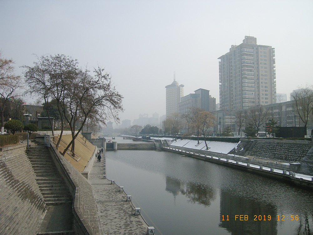 西安雪后护城河景色 摄影 瞬间凝固