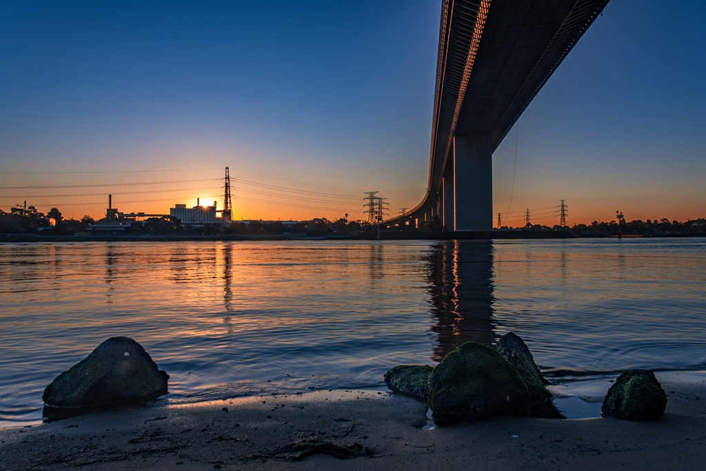 墨市的西门大桥（West Gate Bridge)! 摄影 西蒙赵