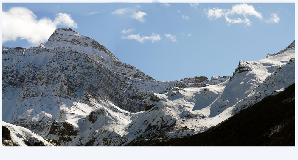 黄龙氓山雪宝顶下雪后雪峰景观“大景拼接大景片”一 摄影 科德