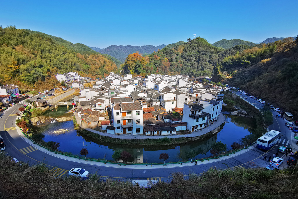 中国最圆的村庄 摄影 桃花江