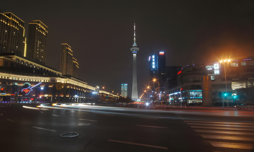 天塔夜景 摄影 寒秋