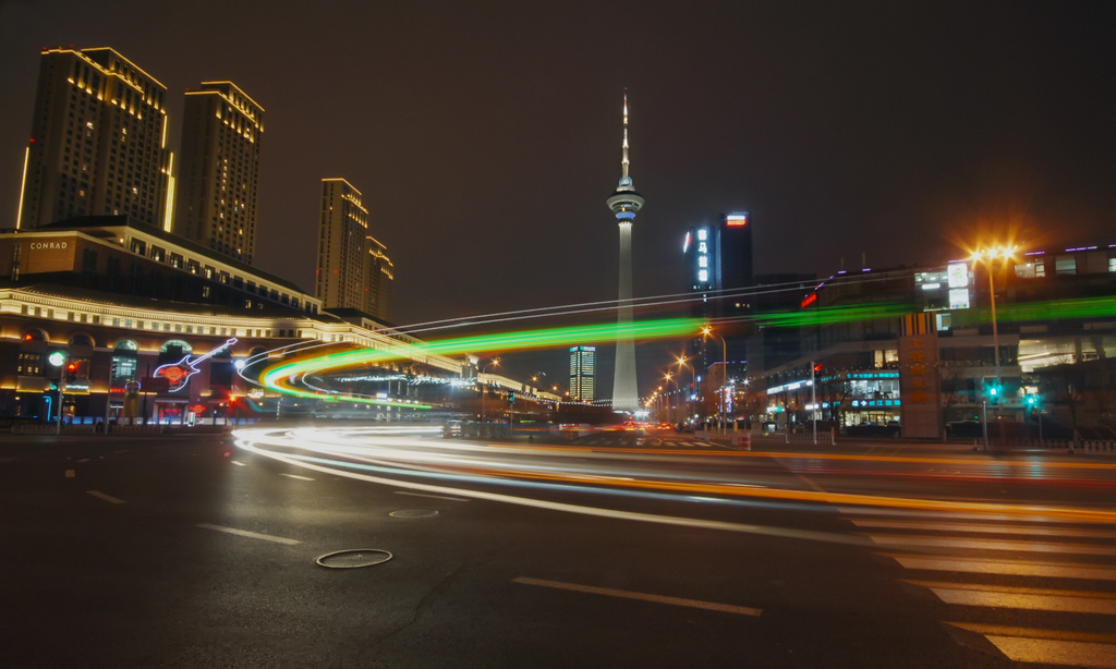 天塔夜景 摄影 寒秋