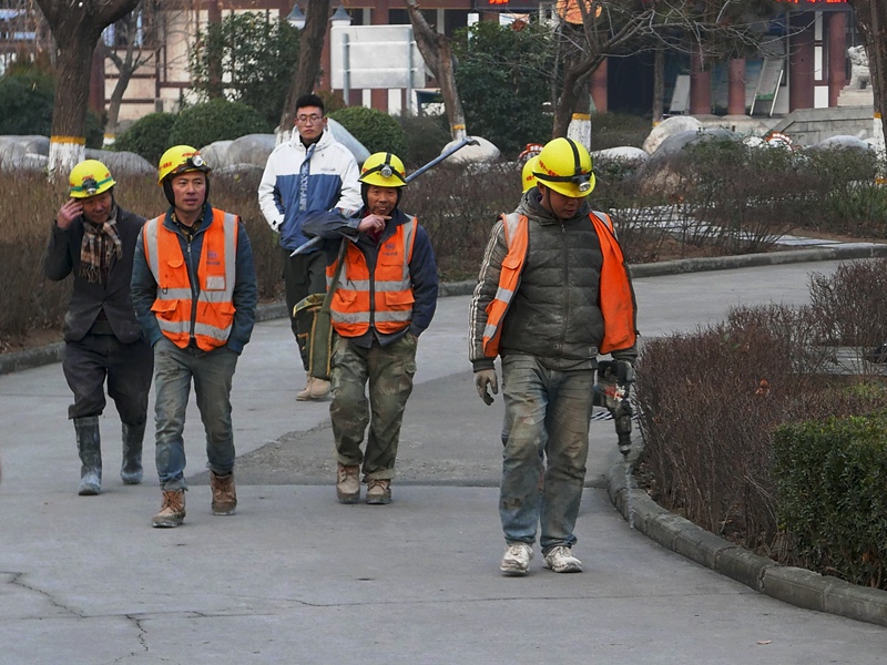 工地归来----地铁建设者 摄影 大山51