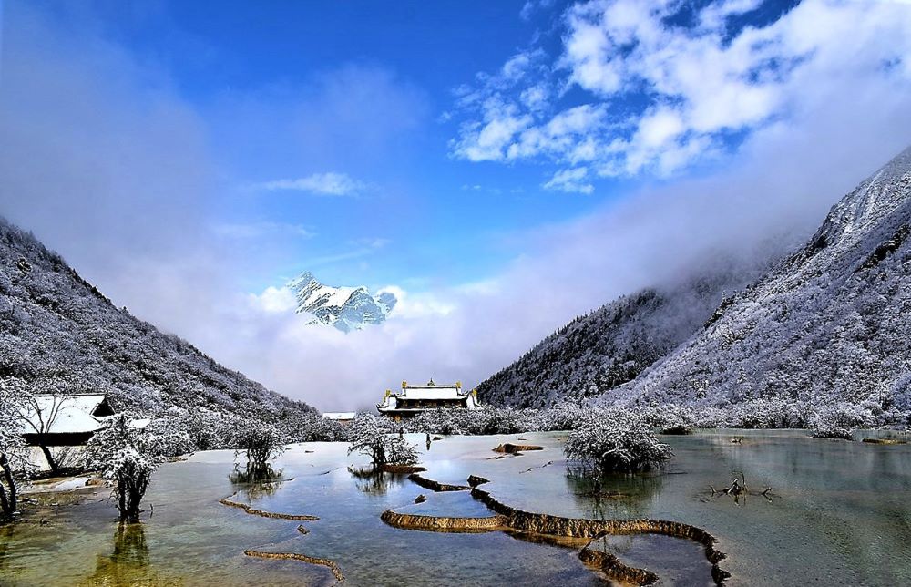 黄龙雪景 摄影 那一边