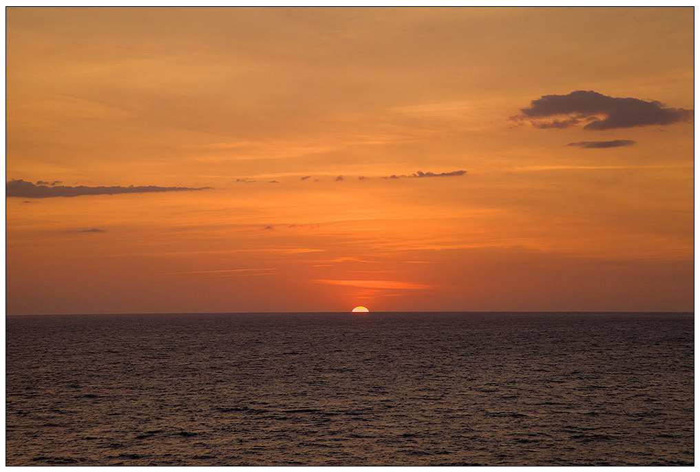 海上夕阳（地中海行419） 摄影 尹成