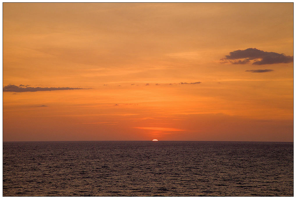 海上夕阳（地中海行420） 摄影 尹成